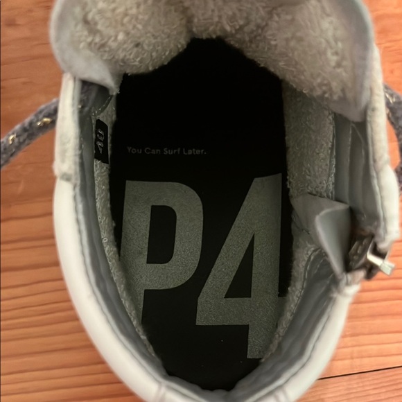 P448 White High-Top Sneakers - Picture 3 of 7